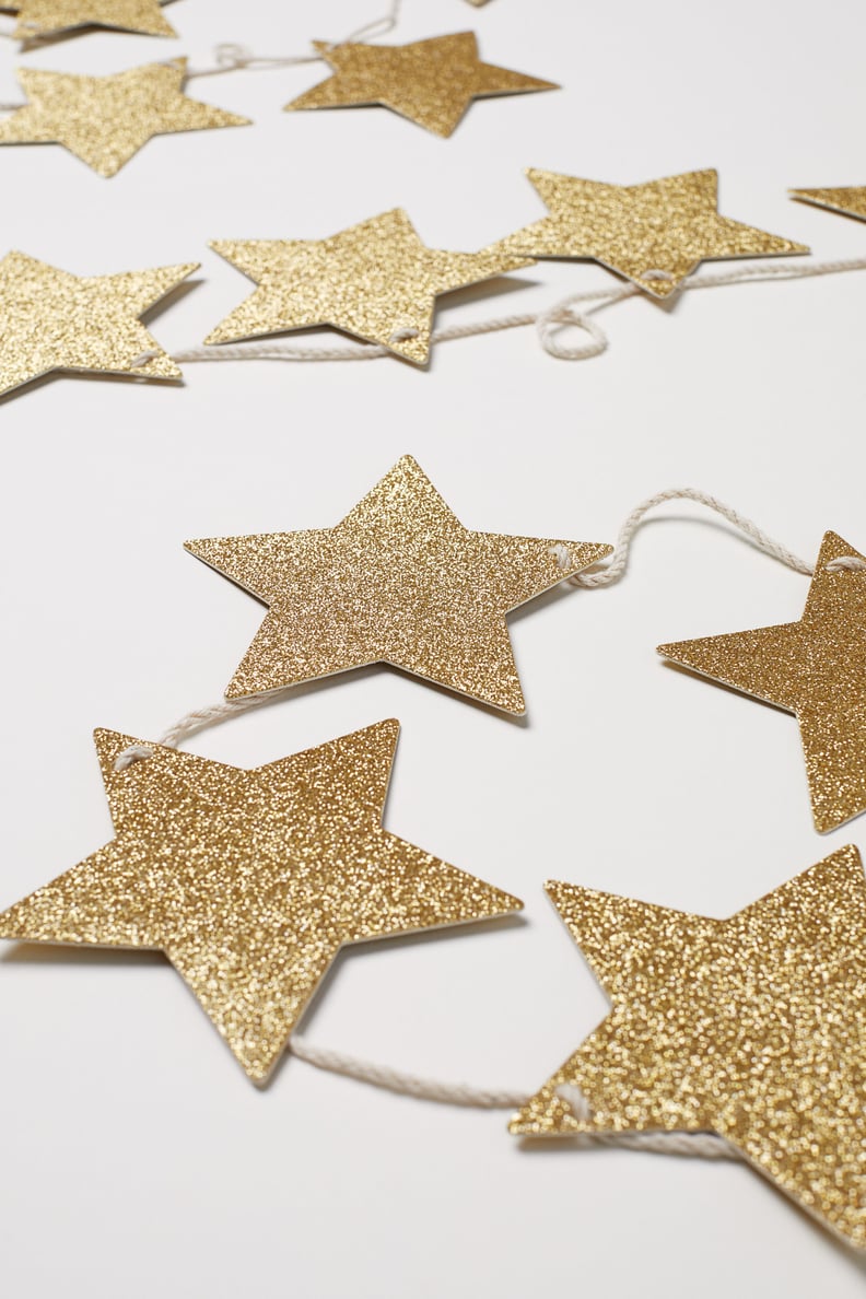 Glittery Star Garland