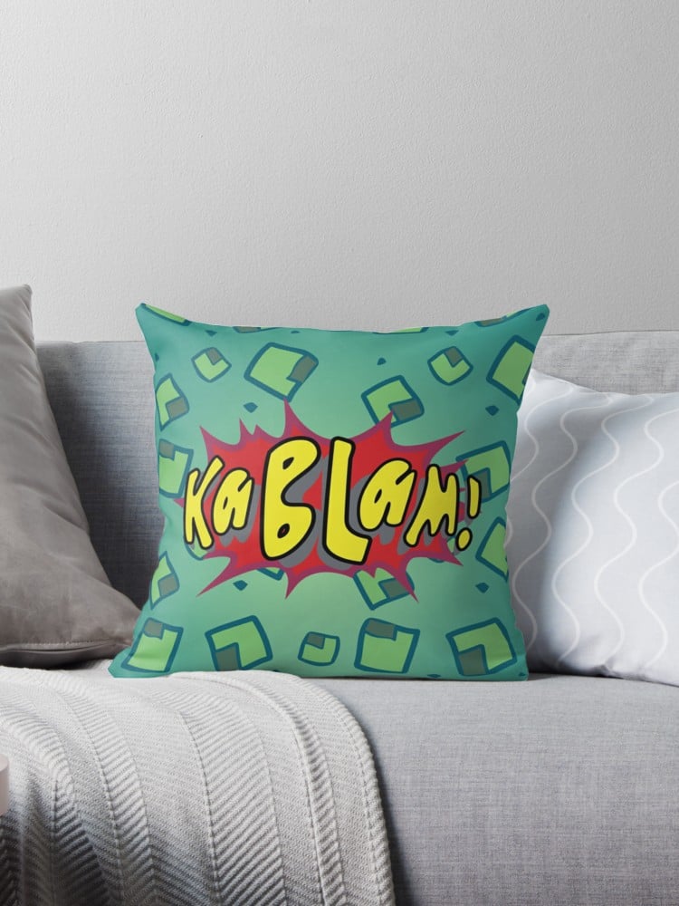 Kablam! Throw Pillow
