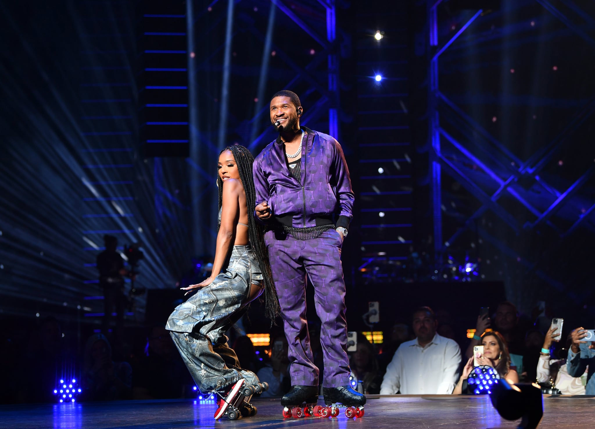 LAS VEGAS, NEVADA - JULY 15: Usher Performs at the grand opening of Usher: My Way - The Vegas Residency at Dolby Live at Park MGM on July 15, 2022 in Las Vegas, Nevada. (Photo by Denise Truscello/Getty Images for Dolby Live at Park MGM)