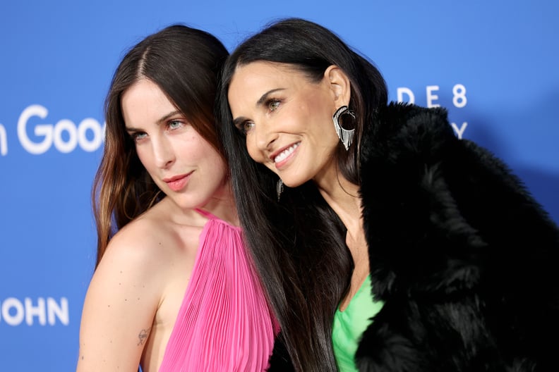 Scout Willis and Demi Moore at the Fashion Trust US Awards