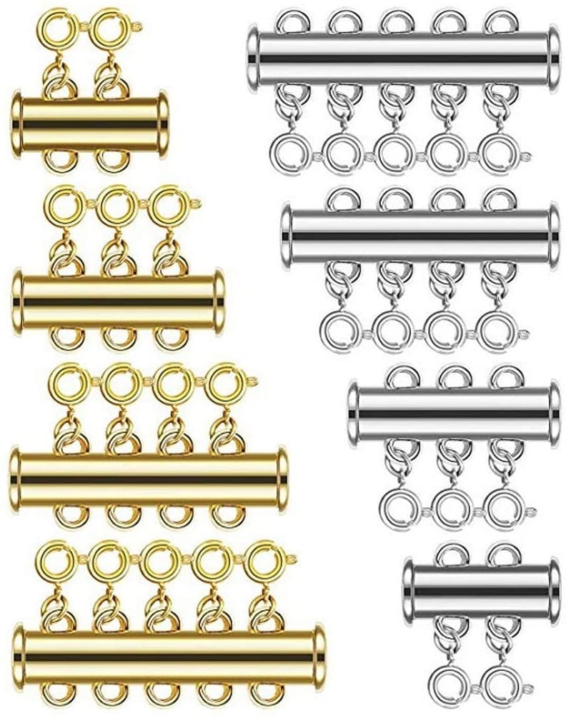 Silver and Gold Necklace Connectors