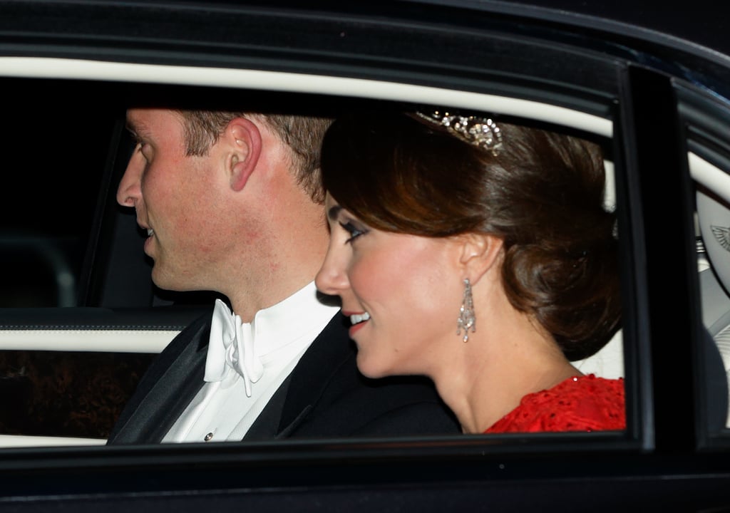 Kate Middleton and Prince William at State Banquet Oct. 2015