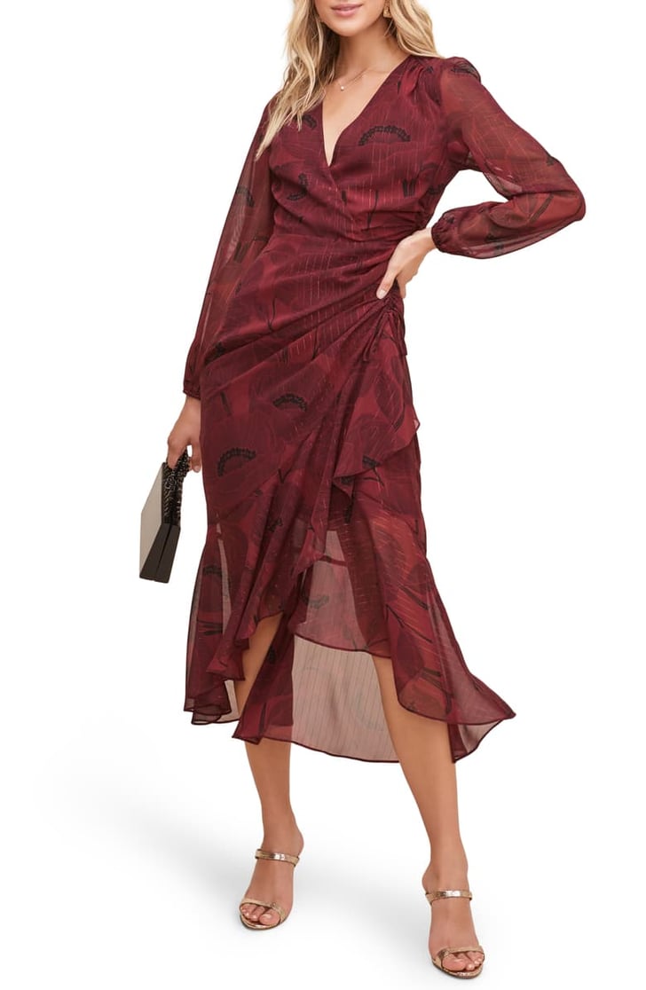ASTR the Label Floral Print Faux Wrap Dress Nordstrom