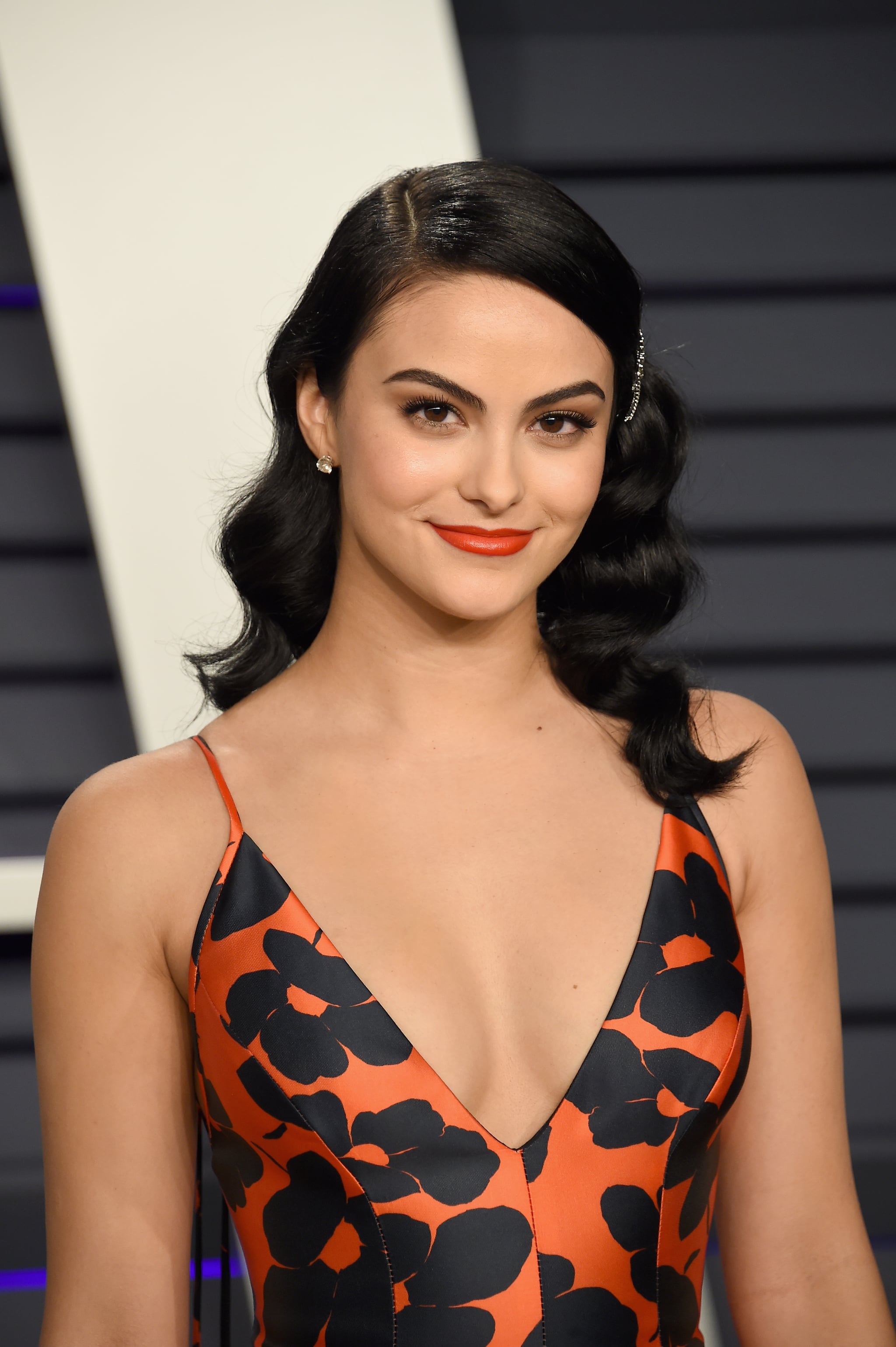 BEVERLY HILLS, CA - FEBRUARY 24:  Camila Mendes attends the 2019 Vanity Fair Oscar Party hosted by Radhika Jones at Wallis Annenberg Centre for the Performing Arts on February 24, 2019 in Beverly Hills, California.  (Photo by Gregg DeGuire/FilmMagic)