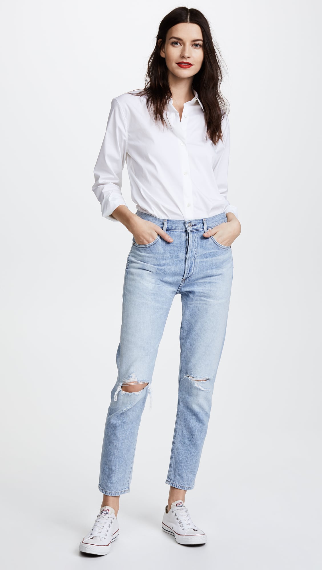liya high rise classic fit jeans