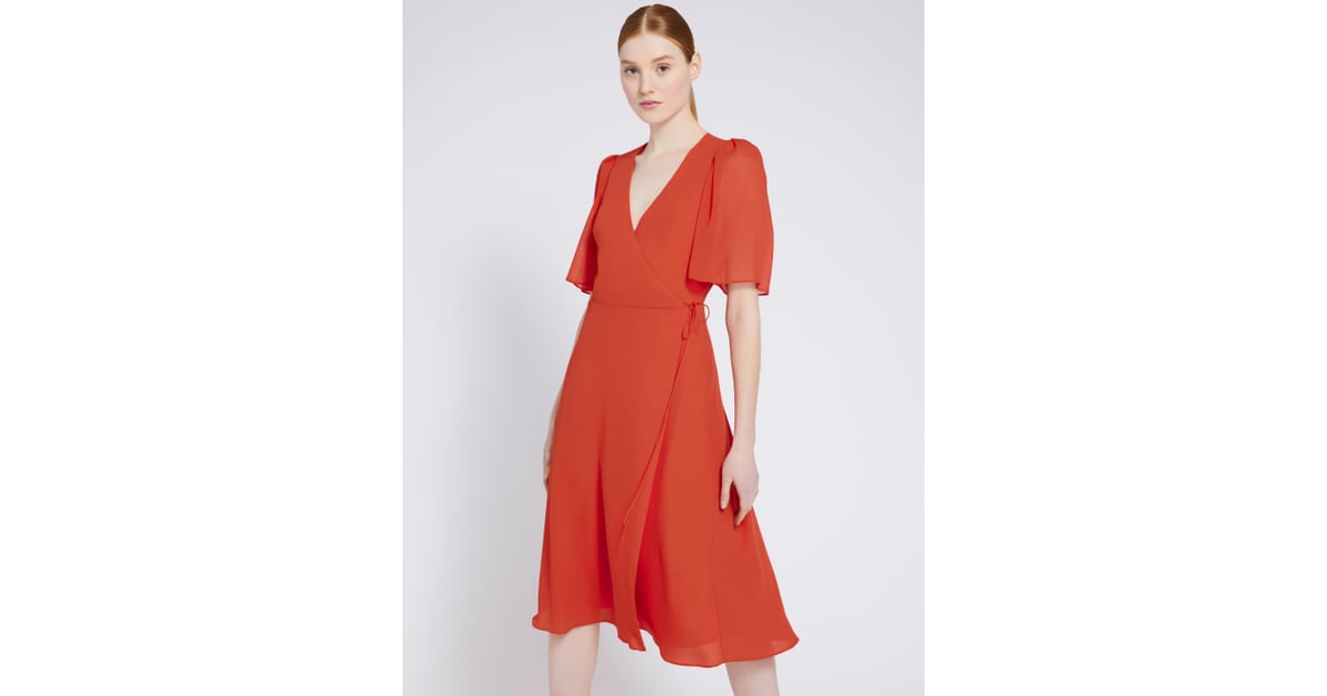 Suri flutter sleeve midi dress clearance