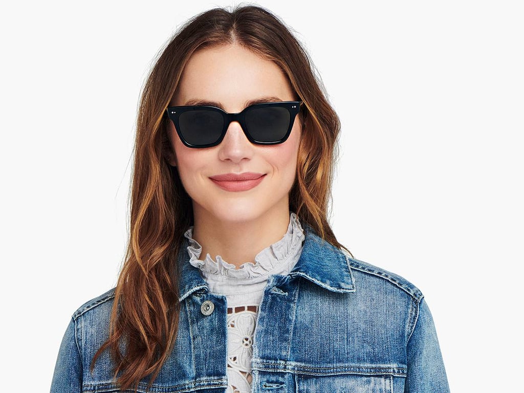 Warby Parker Beale Sunglasses ($95)
Need a pair of the best women's sunglasses? You can't go wrong with these jet-black sunglasses from Warby Parker. They look good on everyone and pair well with all kinds of outfits. You can even get them polarized or put in prescription lenses. Plus, they come in three hues: Black, Cognac Tortoise, and Rosemary Crystal (green).