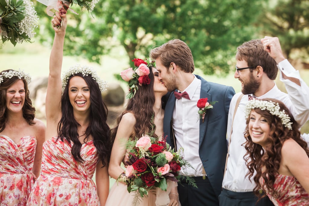 Woodsy Pink Bohemian Wedding
