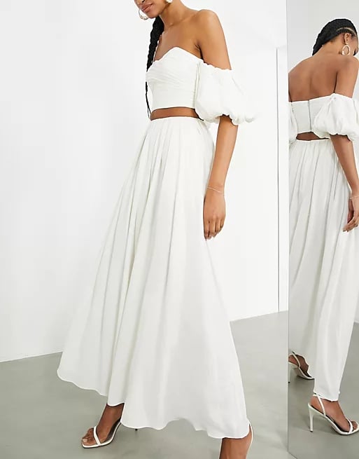 ASOS Edition Linen Full Maxi Skirt