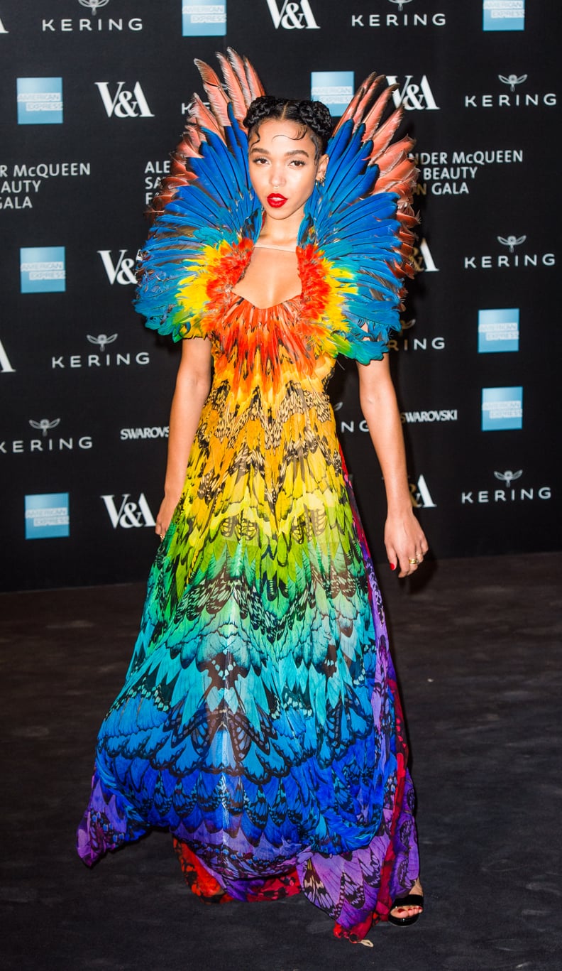 FKA Twigs at the Alexander McQueen: Savage Beauty Event