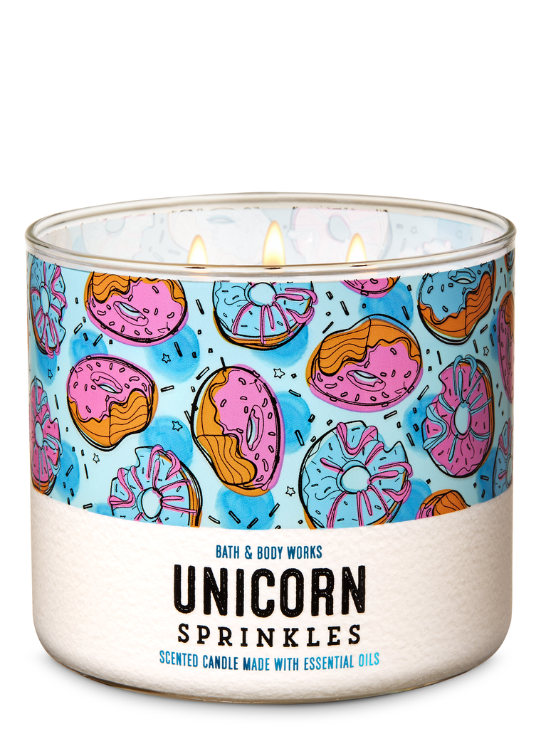 Bath and Body Works Unicorn Sprinkles 3-Wick Candle