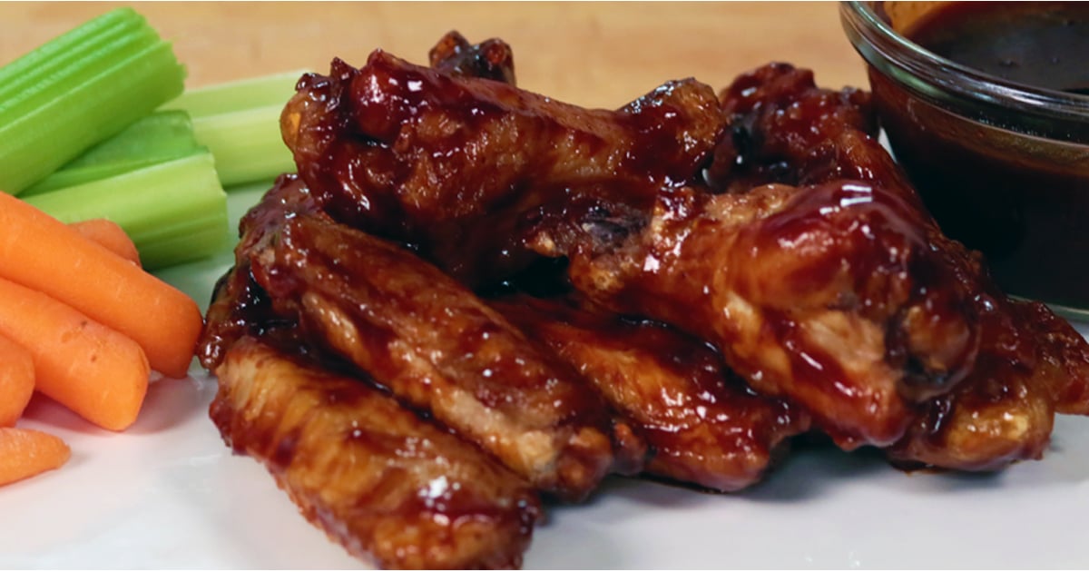 HoneyBarbecue Chicken Wings Recipe POPSUGAR Food