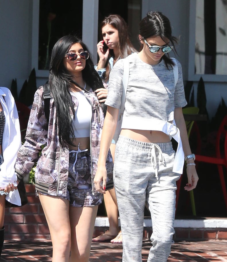 Kendall and Kylie Jenner Designing in Matching Sets | POPSUGAR Fashion