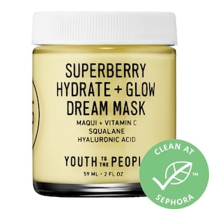 青年Superberry水合物和发光的人梦想的面具