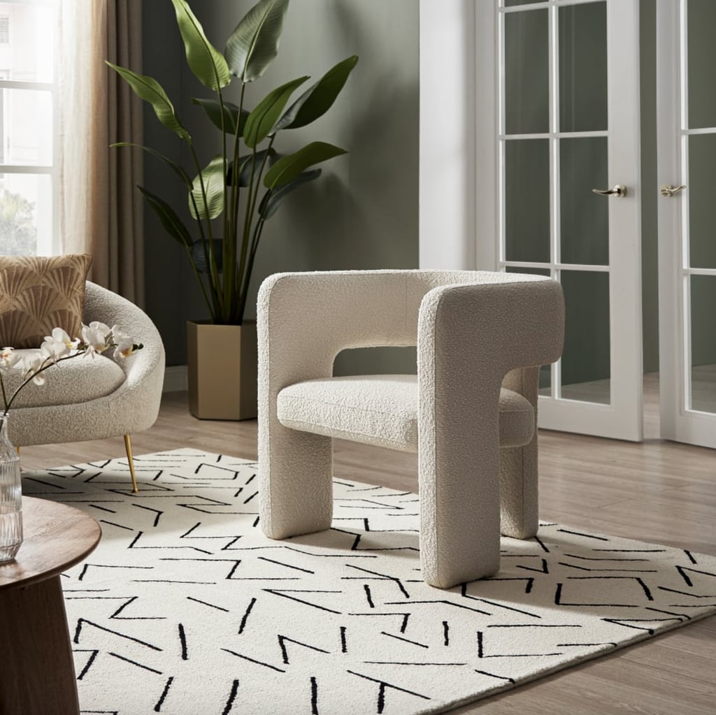 Best Bouclé Chair With Cutouts