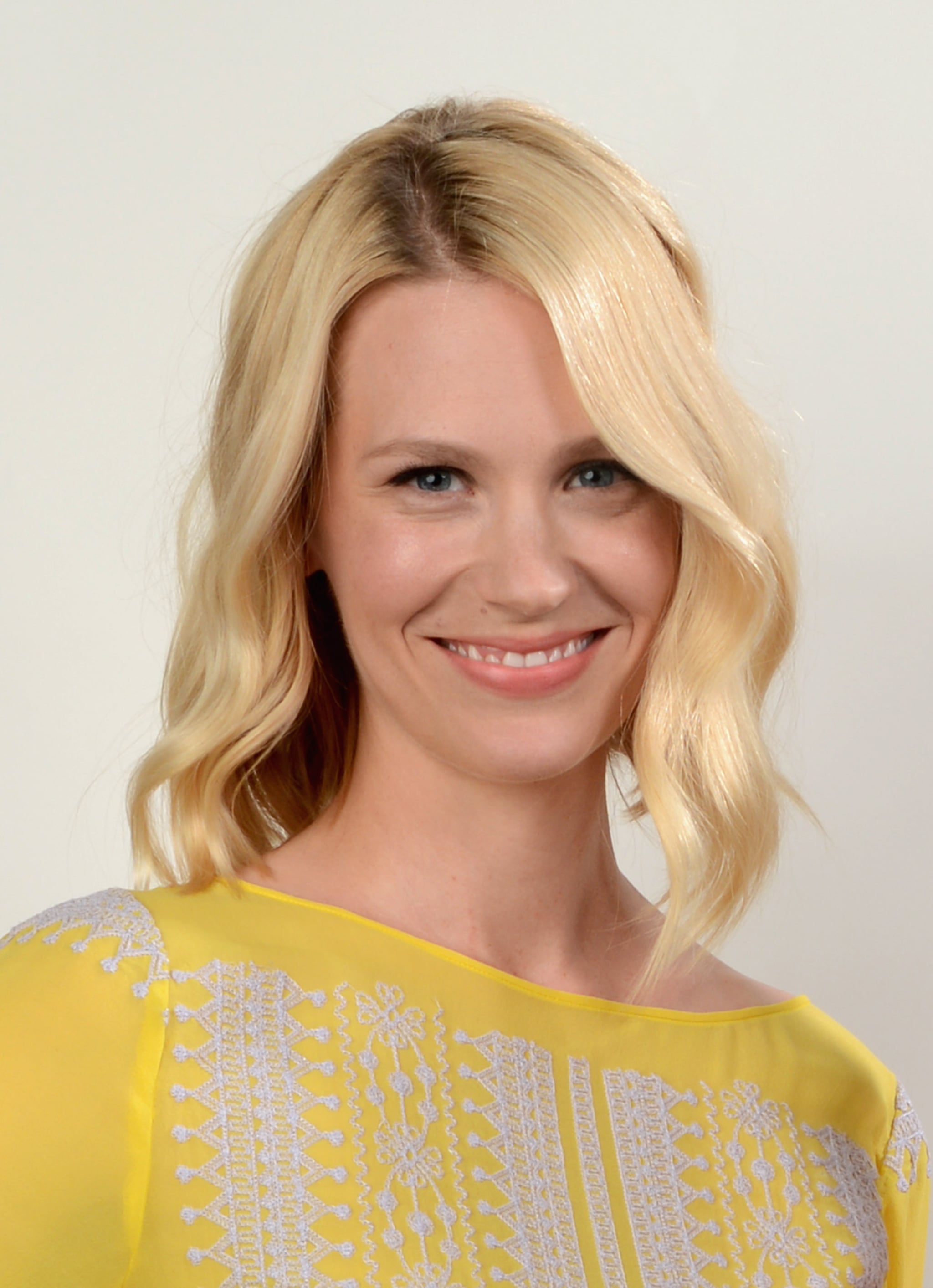 January Jones Looked Pretty In Yellow At The Young Hollywood