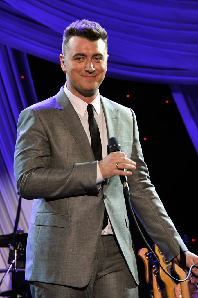 Sam Smith performed at Clive Davis's gala.