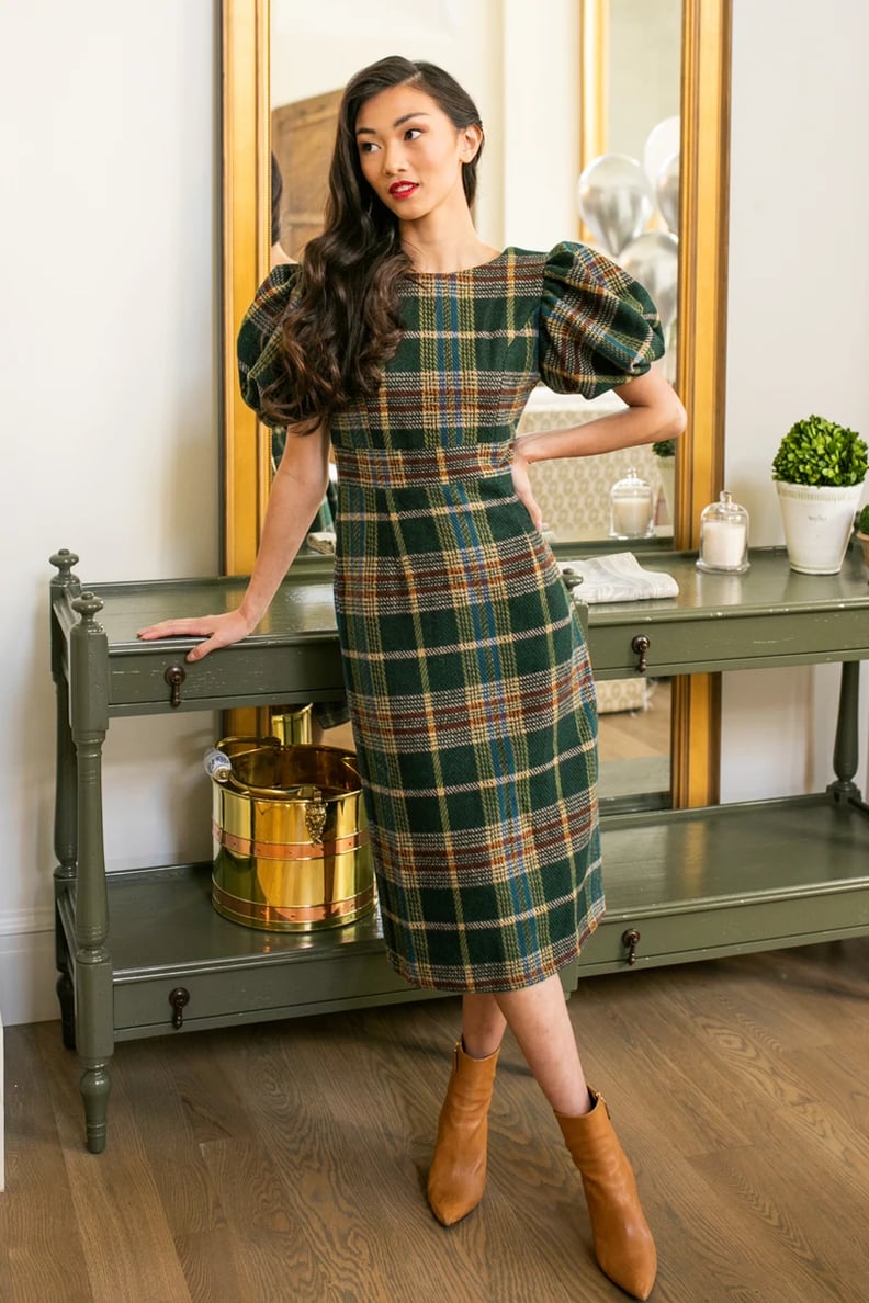 Holiday Vibes: Ivy City Co. Holly Plaid Dress