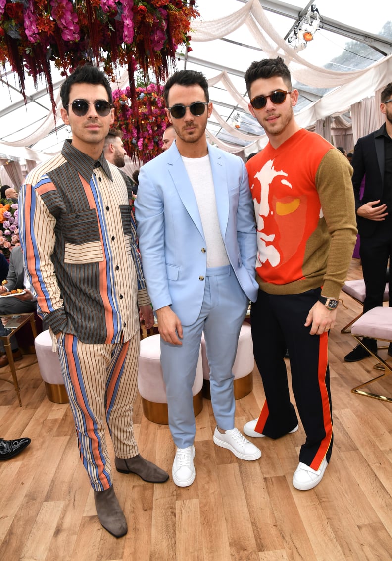 Joe, Kevin, and Nick Jonas at the 2020 Roc Nation Brunch in LA