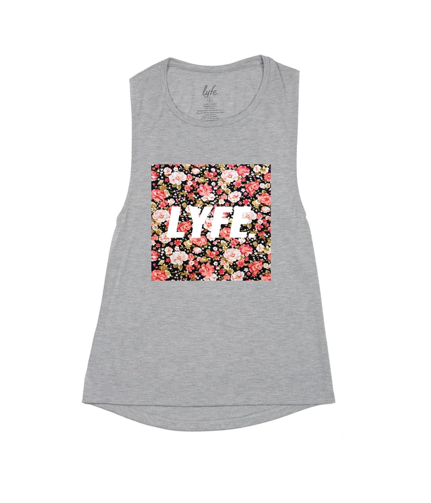 My favorite trend right now are graphic tees/tanks/sweatshirts with cool/fun/random prints and sayings. My favorite brand is Lyfe Brand ($32) — great quality and they always have something new out. Easy to rock with skinny jeans and a leather moto jacket and ankle boots.