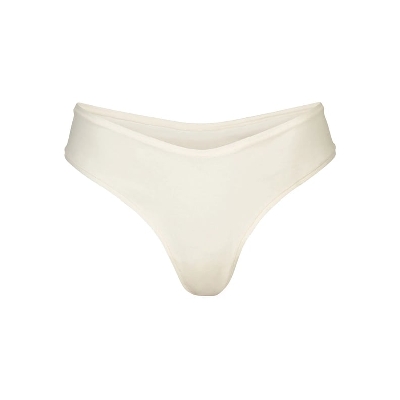 COTTON JERSEY CHEEKY TANGA | BONE