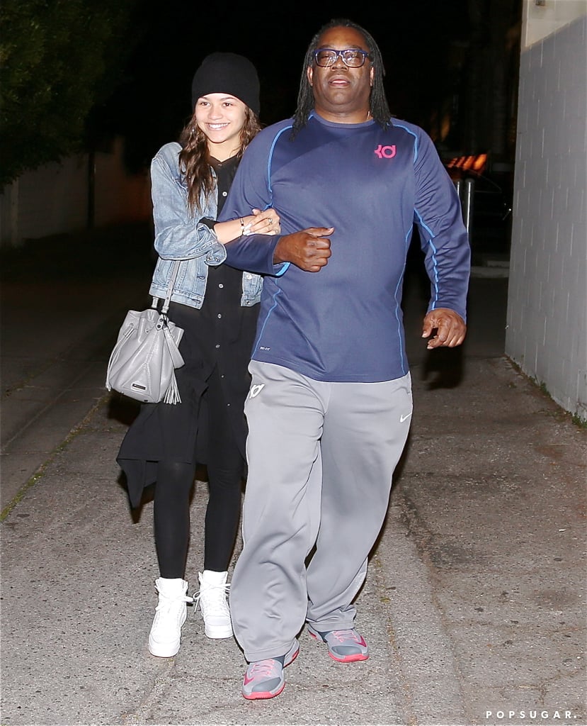 After responding to the Fashion Police controversy with grace and eloquence this week, Zendaya was all smiles while holding dad Kazembe Coleman's arm in LA on Thursday.