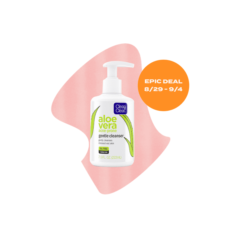 Clean & Clear Aloe Vera Gentle Acne Facial Cleanser