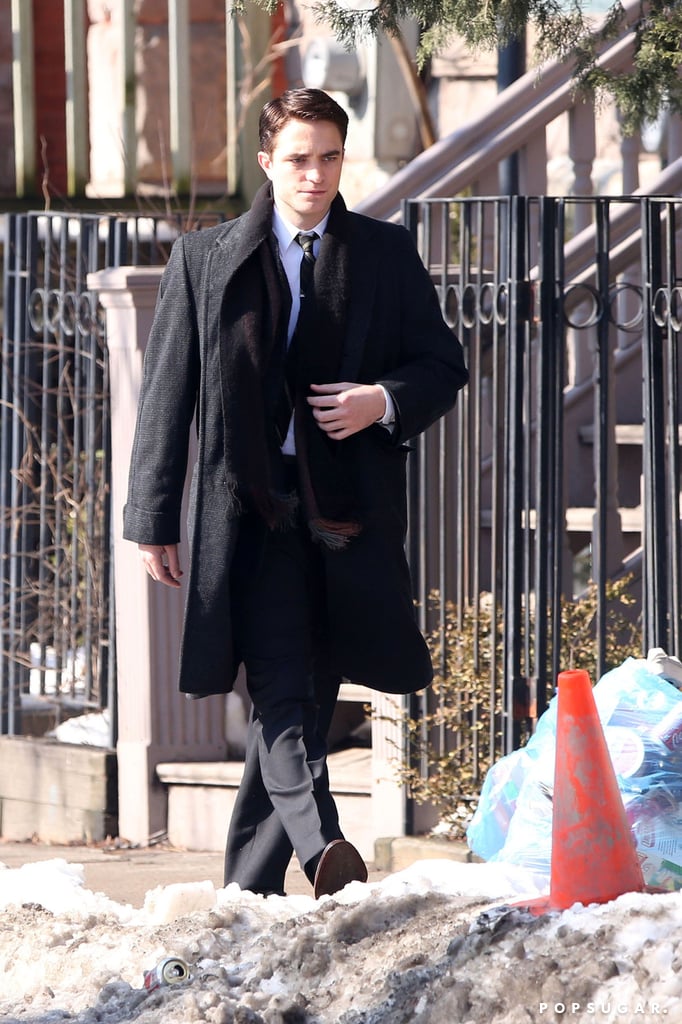Robert Pattinson Filming Life With Black Hair
