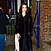Angelina Jolie Wearing Black Velvet Robe
