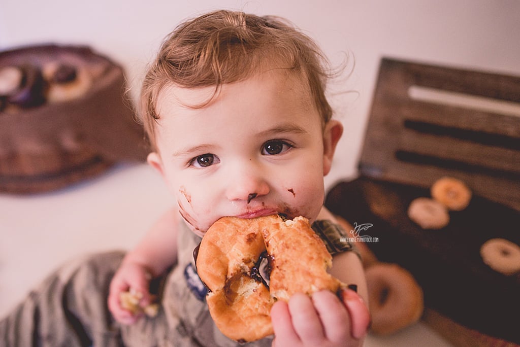 First Birthday Doughnut Smash Photoshoot