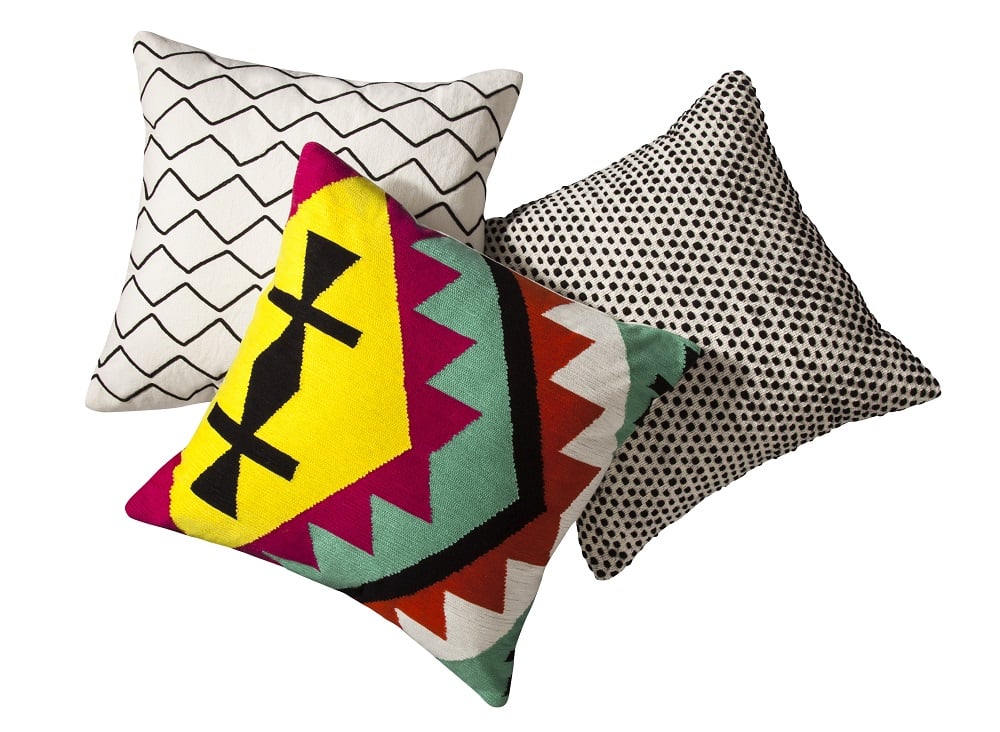 Patterned pillows ($25).