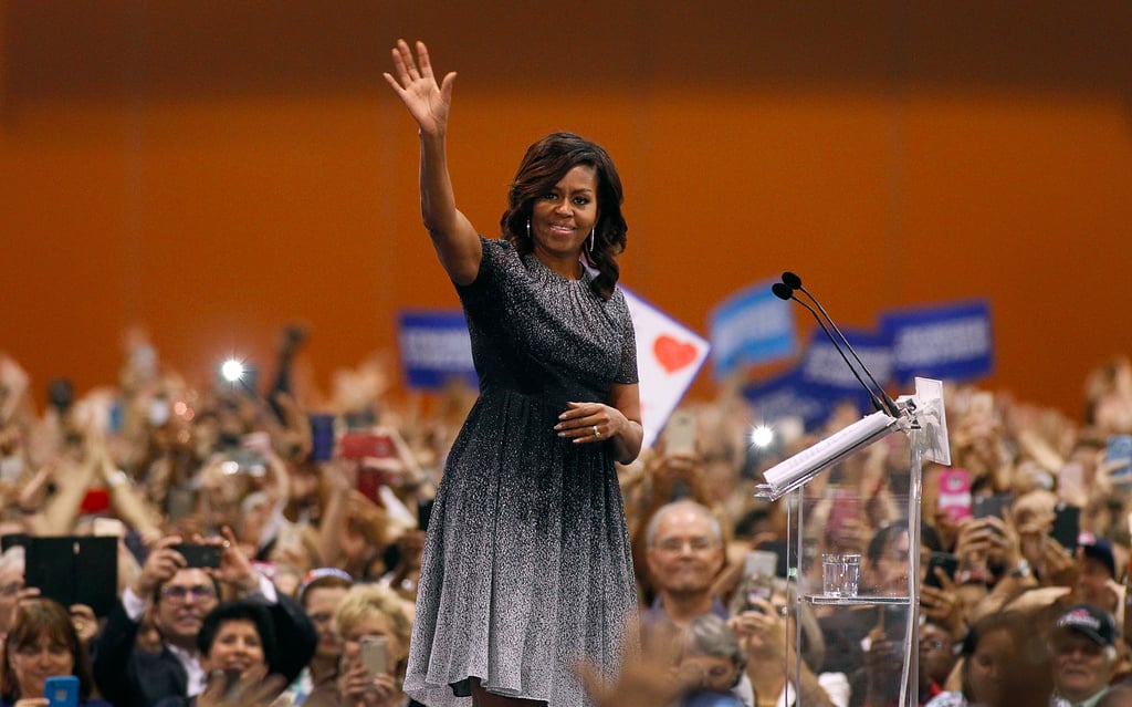 Michelle Obama Ombre Dress at Hillary Clinton Campaign 2016