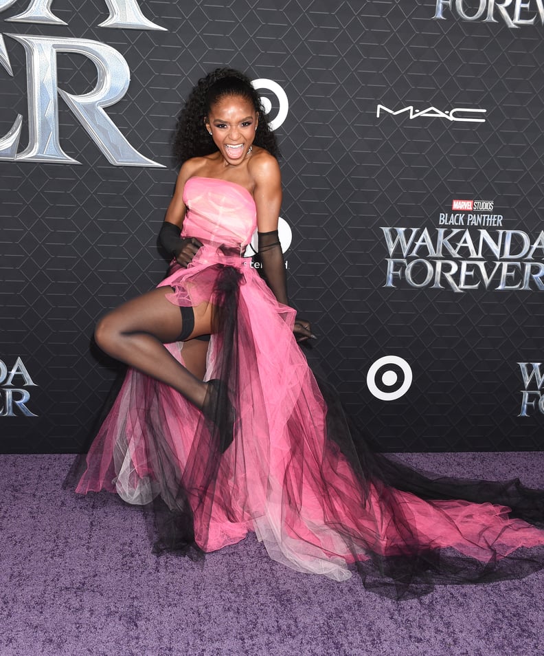 Dominique Thorne at the "Black Panther: Wakanda Forever" World Premiere