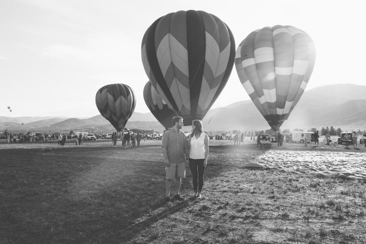 Hot Air Balloon Engagement Pictures Popsugar Love And Sex Photo 40 2180
