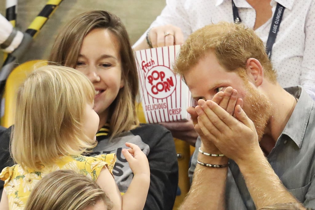 Prince Harry With Little Girl at Invictus Games 2017