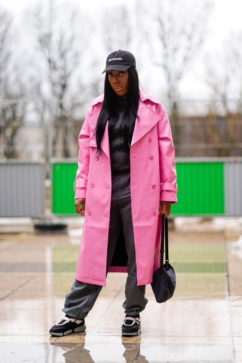 For a Pop of Color, Choose a Pink Coat