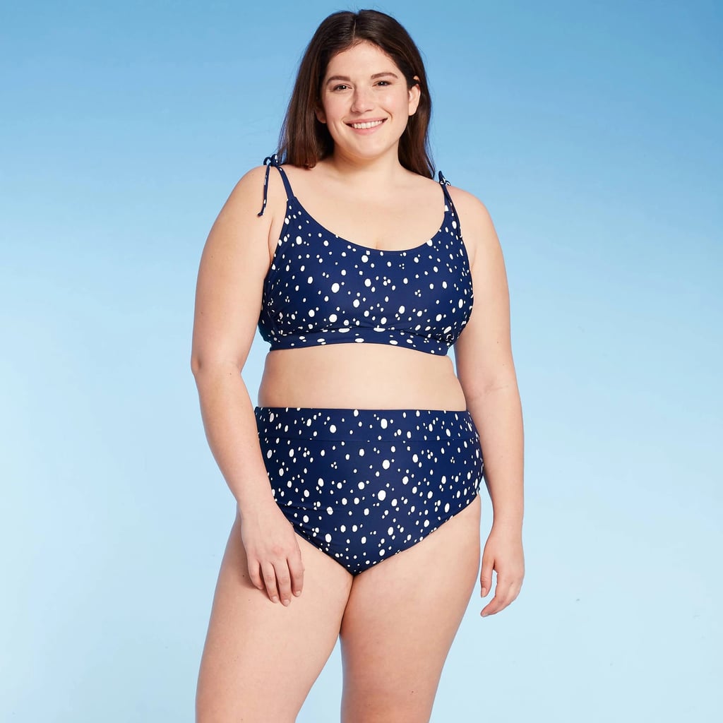 Kona Sol Navy Dot Print Bikini