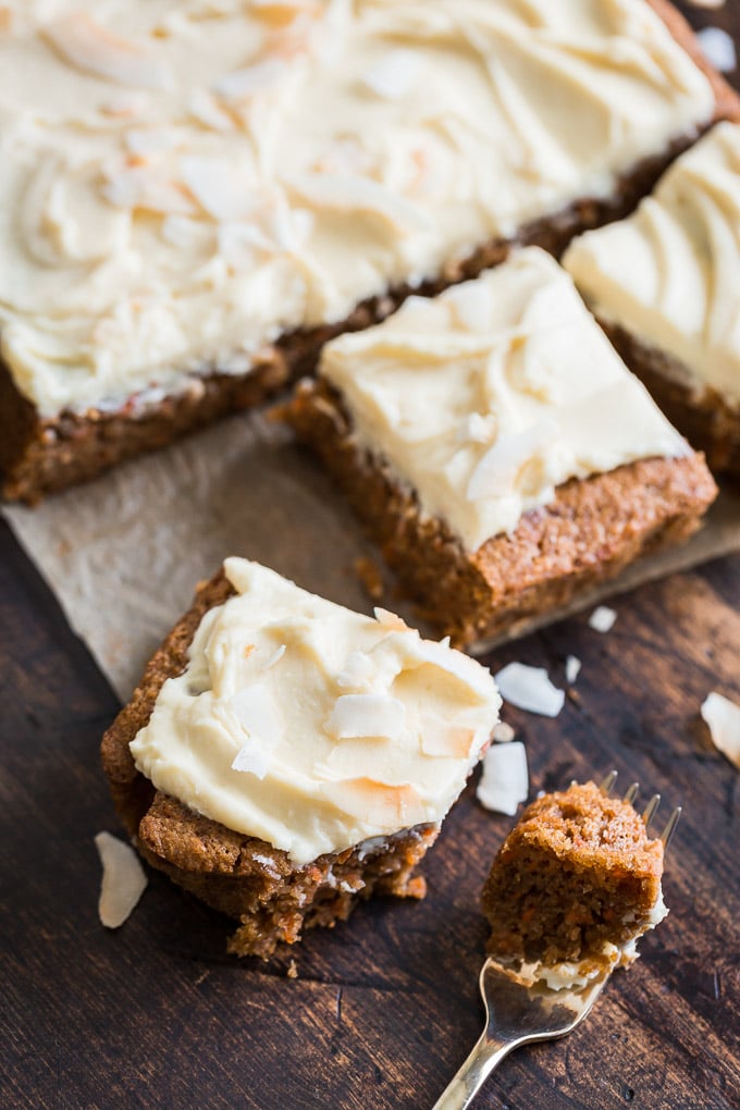 Healthier Carrot Sheet Cake