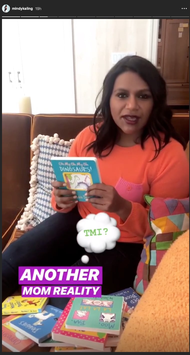 MIndy Talking About Katherine's Favorite Books on Instagram Stories