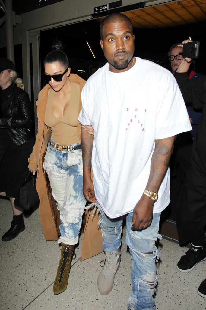 Kim Kardashian and Kanye West Out in LA May 2016