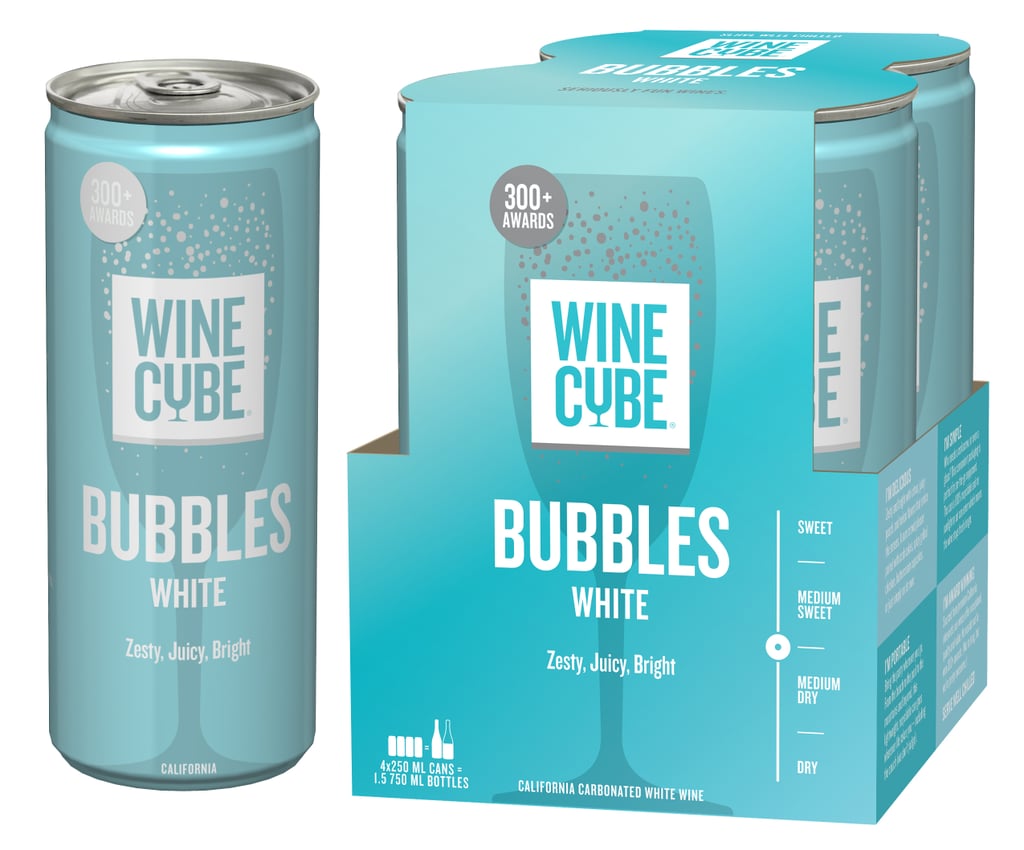 Wine Cube Sparkling Cans: Bubbles White Wine