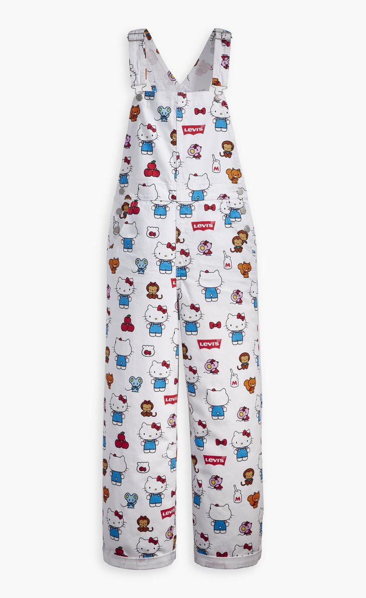 Levi's x Hello Kitty Baggy Overalls | You've Got to Be Kitten Me — Levi's  New Hello Kitty Collection Is Too Cute For Words | POPSUGAR Fashion Photo 22