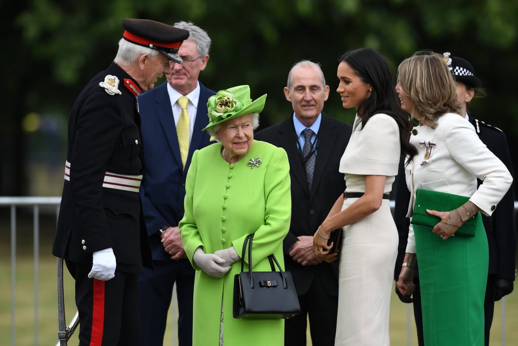 Queen Elizabeth II and Meghan Markle Cheshire Visit Pictures