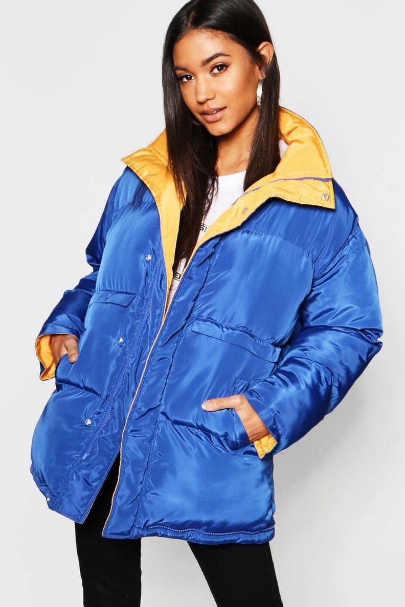 Boohoo Funnel Neck Multiway Reversible Jacket