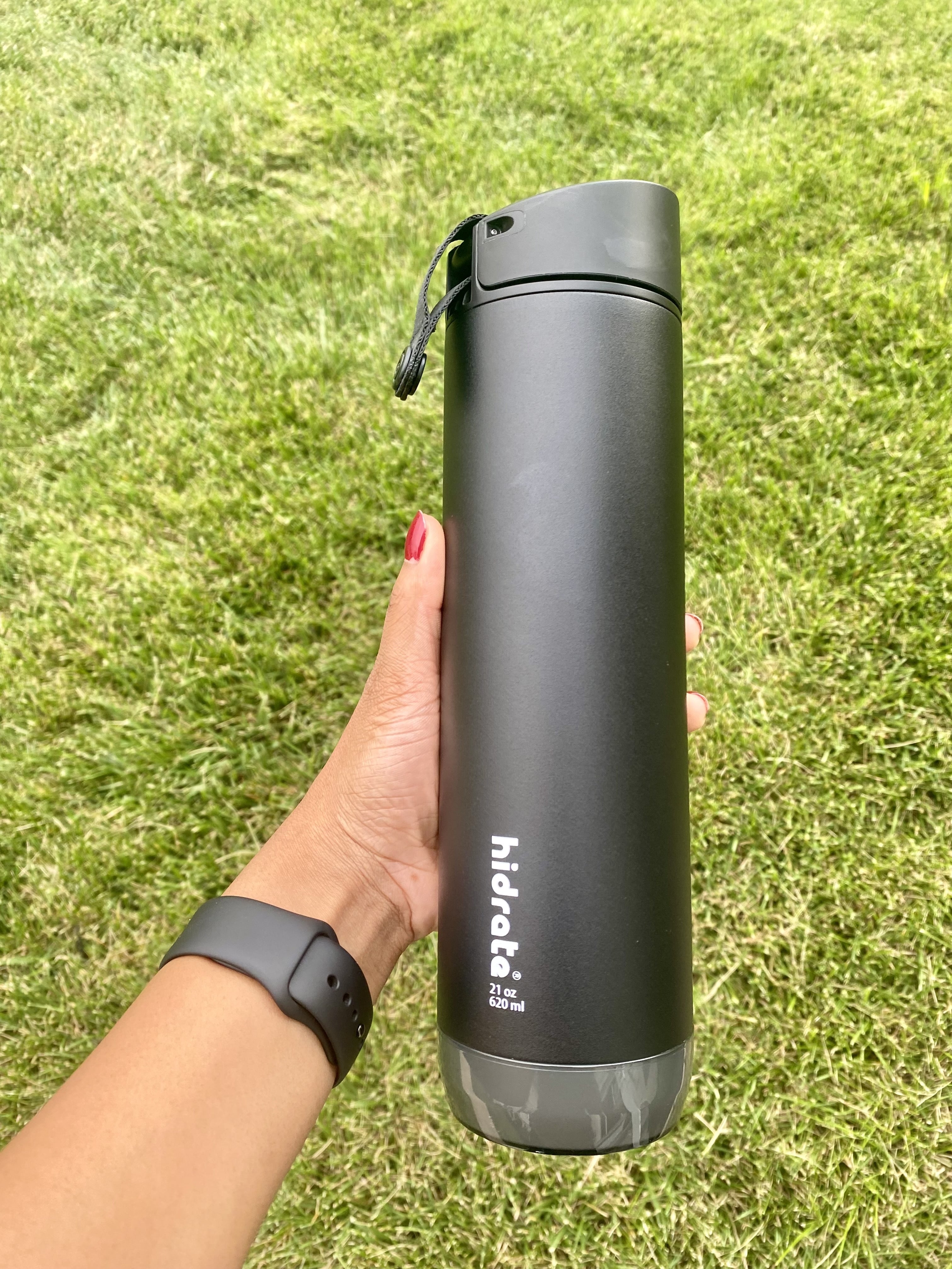 Hype Gym Black Stainless Steel Water Bottle
