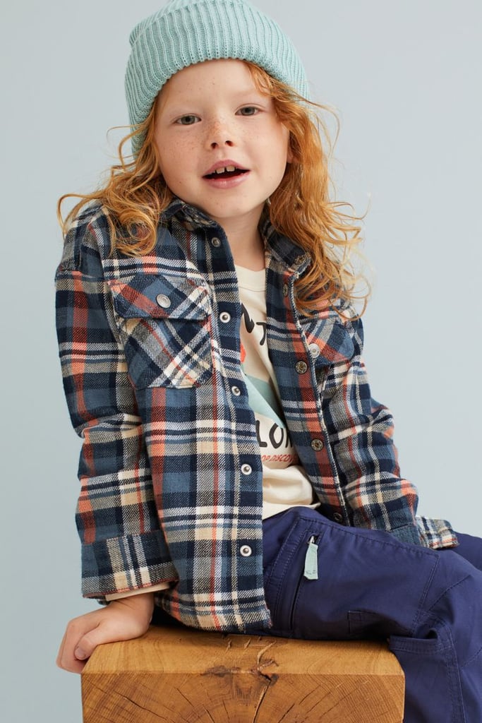 A Plaid Jacket: H&M Oversized Cotton Shirt Jacket