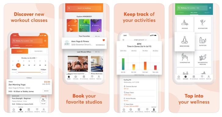 Mindbody App | Best Fitness and Healthy Living Products August 2019