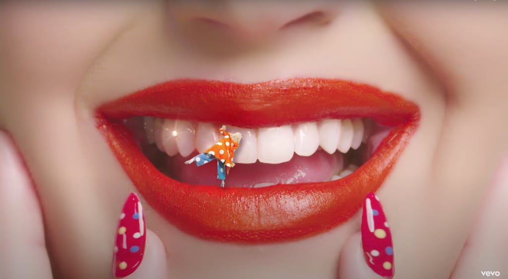 See Katy Perry's Clown Nail Art in Her "Smile" Music Video