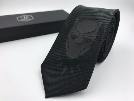 Black Panther Silk Tie