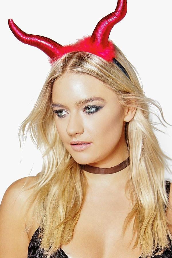 Fluffy Devil Horn Headband